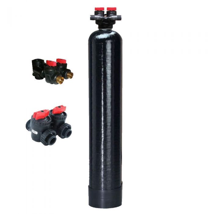 1.5 cu ft catalytic carbon whole house filter 10x54 in out valve