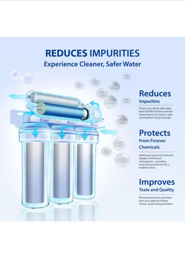 4 Stage - Hydroponics Reverse Osmosis Water Filtration System | 100 GPD | Plant Growth - Image 8