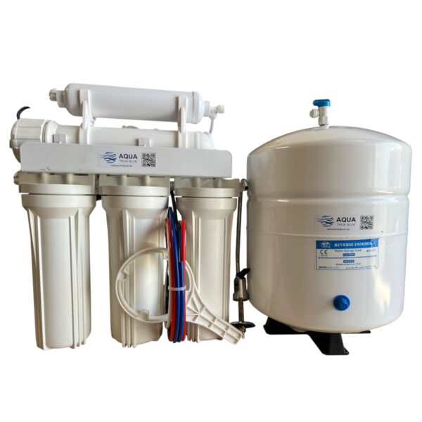 5 Stage Reverse Osmosis Water Filtration System 100 GPD | 1:1 Drain Ratio Low Waste/High Recovery RO System