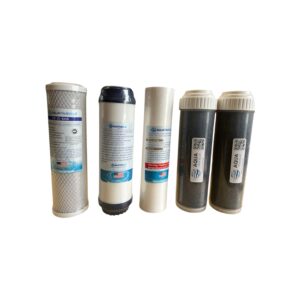 Replacement Filters for 6 Stage Aquarium Reef Reverse Osmosis RO/DI Water Systems (Sediment, GAC, Carbon, 2 DI Filters)