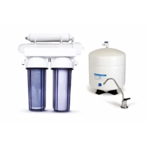 4-stage RO water filter system with clear sediment housing