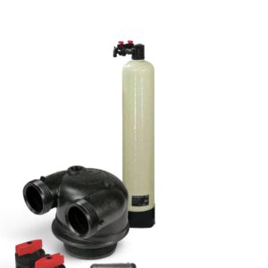 EZ FILL Clear Acid Neutralizer Tank Water System – TANK,TUBE,IN/OUT & BYPASS  54x10