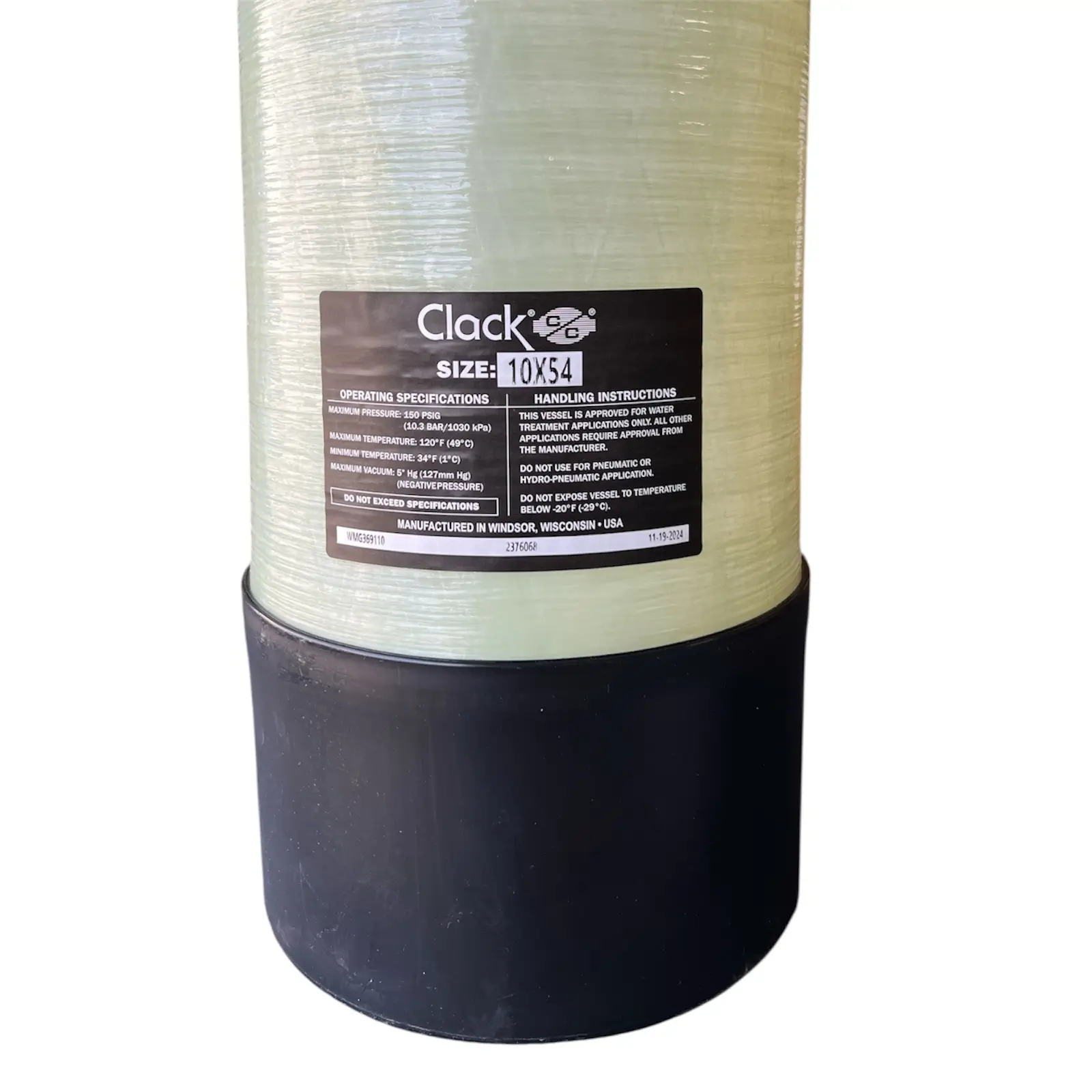 EZ FILL Clear Acid Neutralizer Tank Water System – TANK & TUBE 54x10 - Image 2